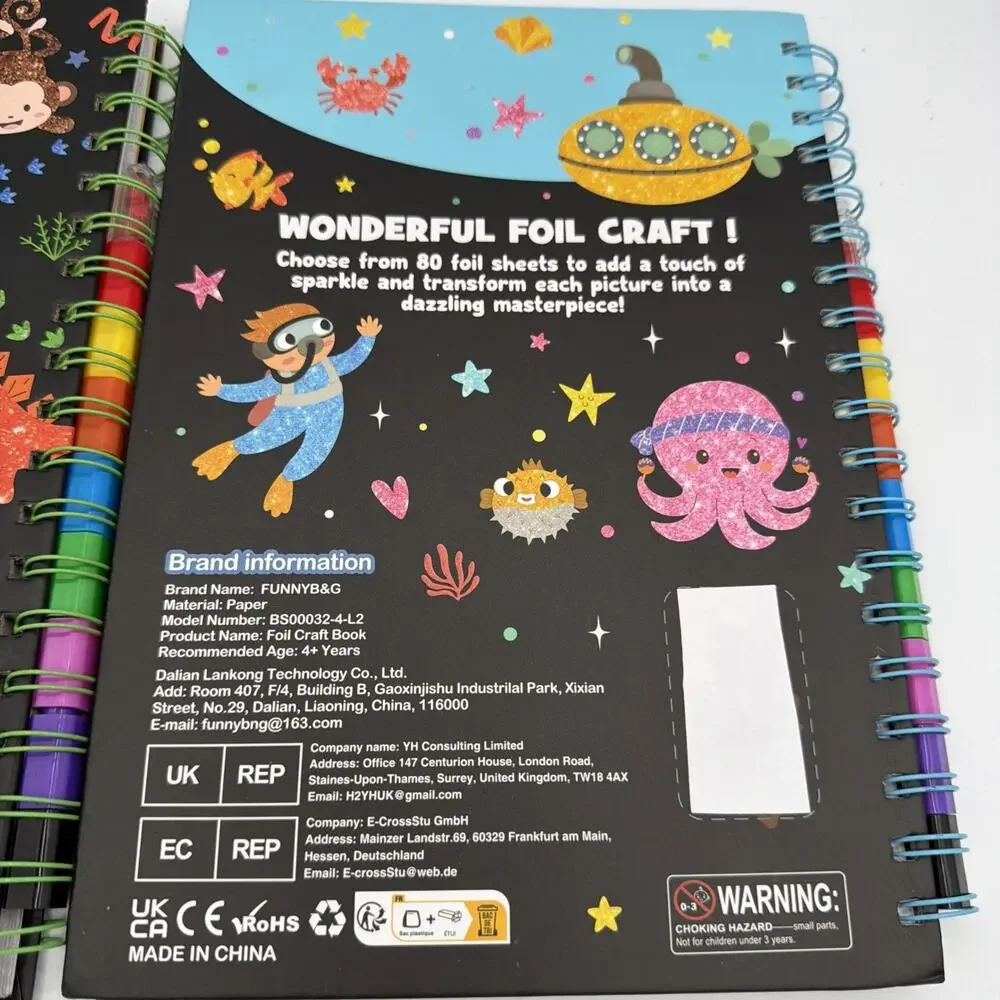 Arts & Crafts Activity, Foil Craft Animal DIY Art Fun Kits, No Mess Creativity 2